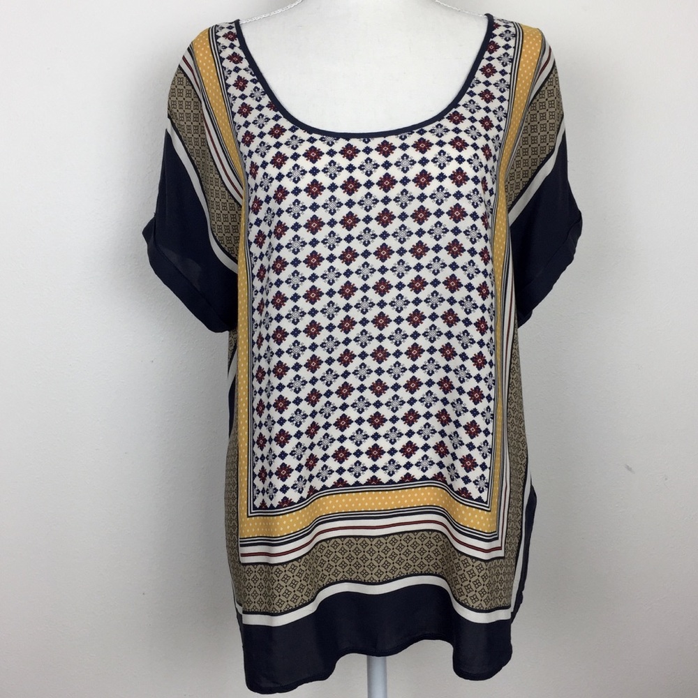 Lucky brand print shirt short sleeve